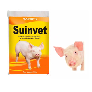 Suinvet 1kg Suplemento Engorda Suinos Núcleo Para Ração