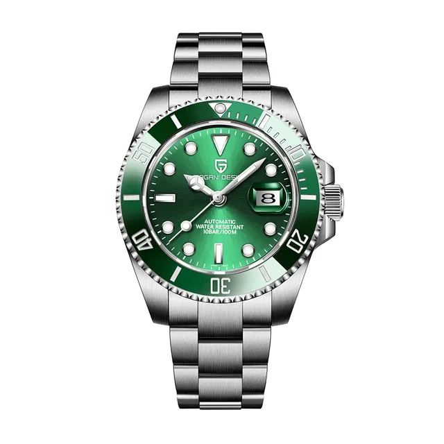 Relógio Pagani Design 40mm Safira Automático 100m Maquina Seiko NH35