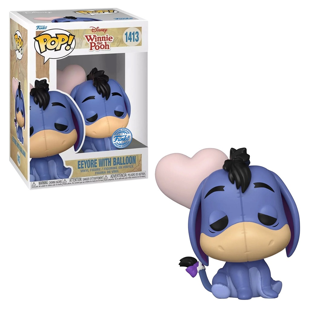 FUNKO POP DISNEY WINNIE THE POOH EXCLUSIVE - EEYORE WITH BALLON 1413 NOVO ORIGINAL