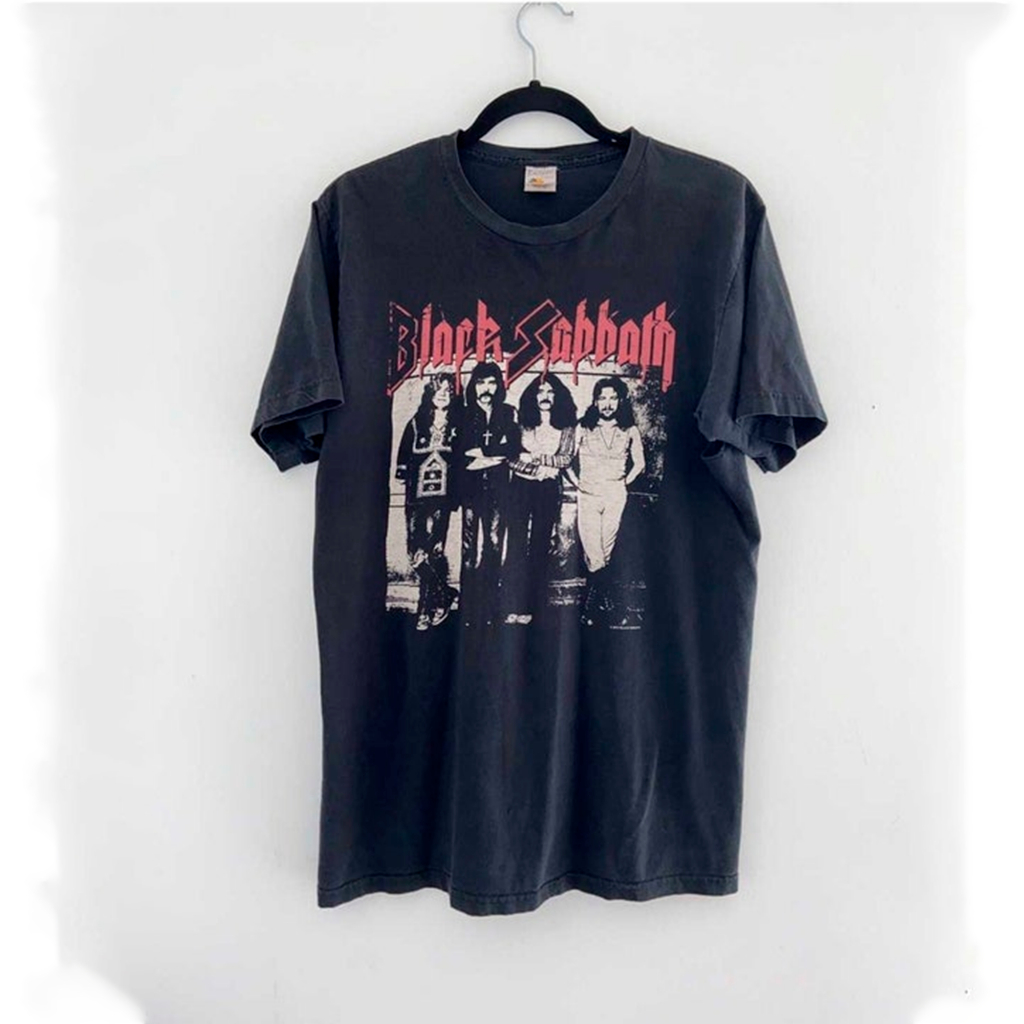 Camiseta T-shirt Unissex Vintage 90’s Black Sabbath em Oferta na Shopee