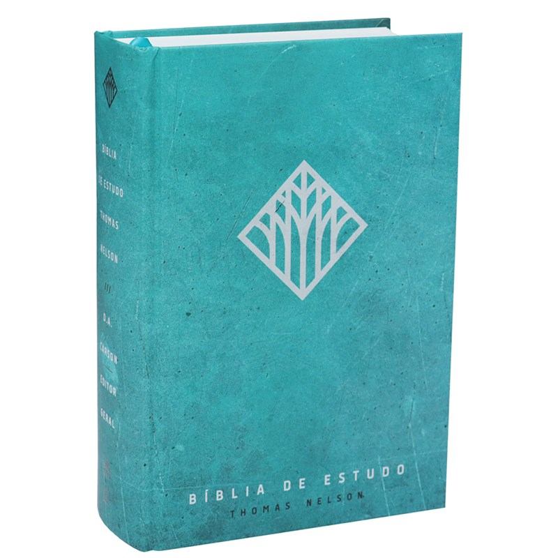 Bíblia De Estudo Thomas Nelson | NVI | Letra Normal | Capa Dura Turquesa