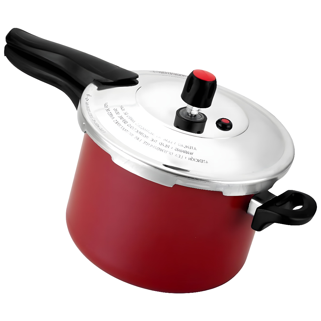 Panela de Pressão Fechamento Externo Antiaderente Premium Vermelha 4,5L – Alegrete