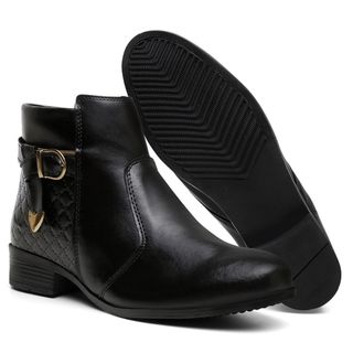 Coturno Bota Feminina Cano Curto Médio Coturno Zíper Exclusiva Promoção Atacado Liquidação