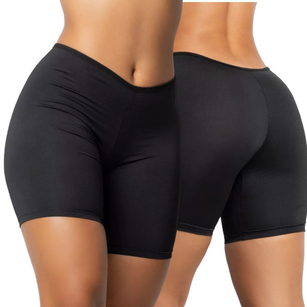 Short Anágua Liso Segunda Pele Confortável Fitness Barato Revenda Academia Dia a Dia Edumara