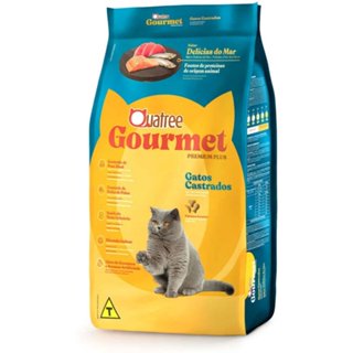 Ração Seca Quatree Gourmet Delícias do Mar Gatos Castrados 3KG em Oferta na Shopee