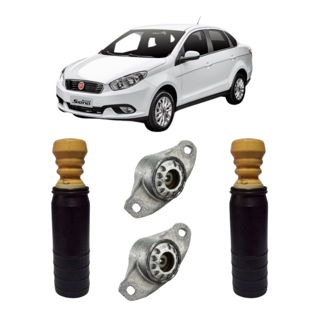 Kit Batente Coxim do Amortecedor Traseiro Fiat Gran Siena Carro Automotivo