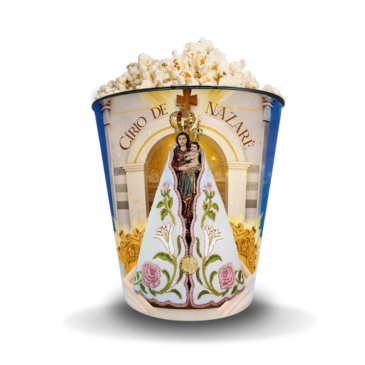 BALDE POPCORN CÍRIO DE NAZARÉ FUNDO AZUL 3L