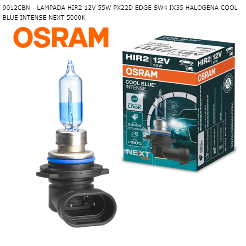 LAMPADA HIR2 12V 55W PX22D EDGE SW4 IX35 HALOGENA COOL BLUE INTENSE NEXT 5000K