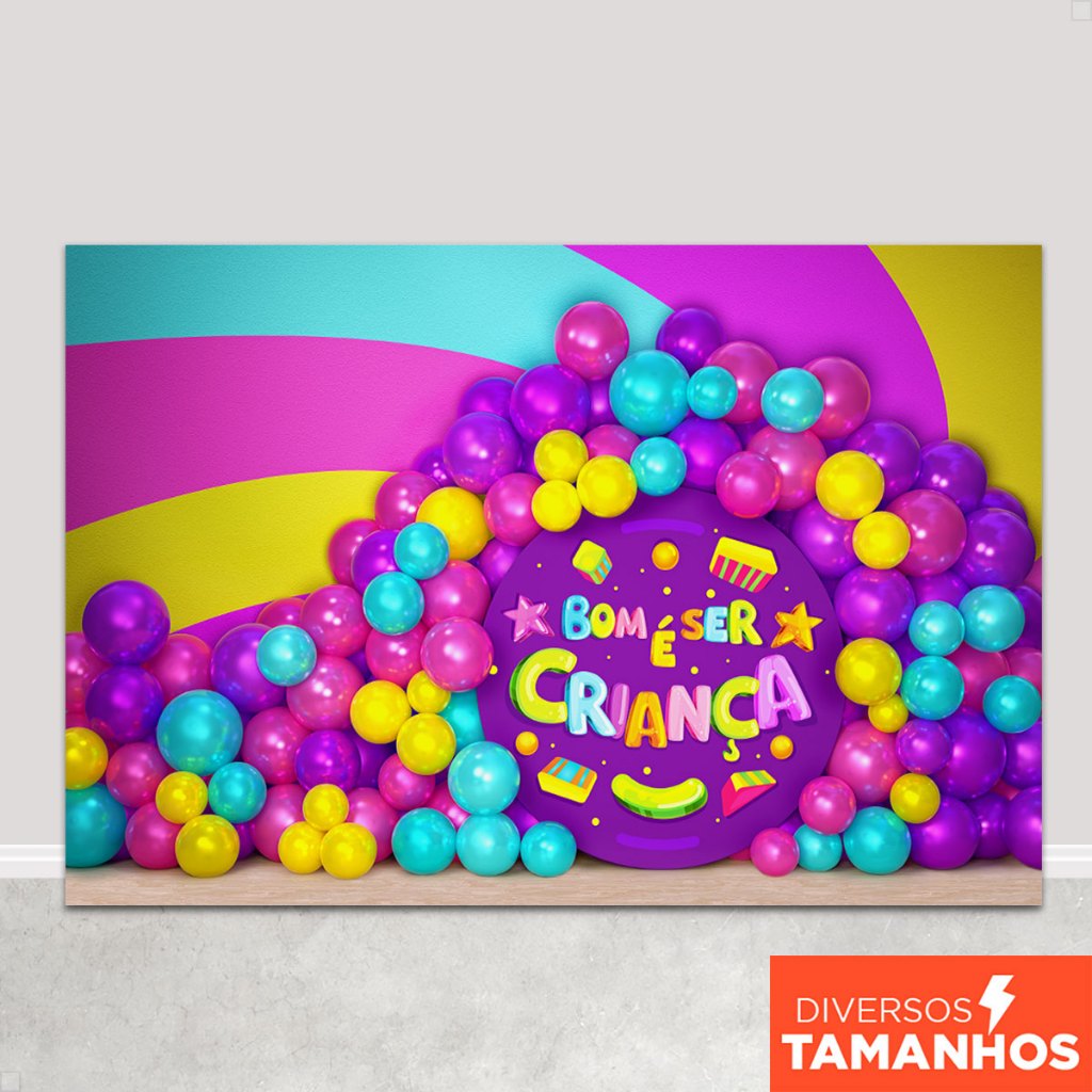 Fundo Fotográfico Dia Das Crianças Cenário Smash The Cake Painel Em Tecido Sublimado Foto - FFC-902 em Oferta na Shopee