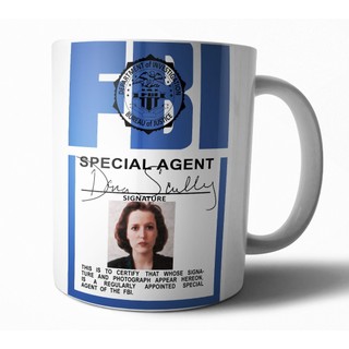 Canecas Scully FBI Arquivos X Anos 90 Nostalgia Serie X files Porcelana Personalizada