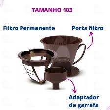 Kit Coador De Café 103 Kit Com Filtro E Suporte Reutilizável Envio Imediato Cores Dia a Dia