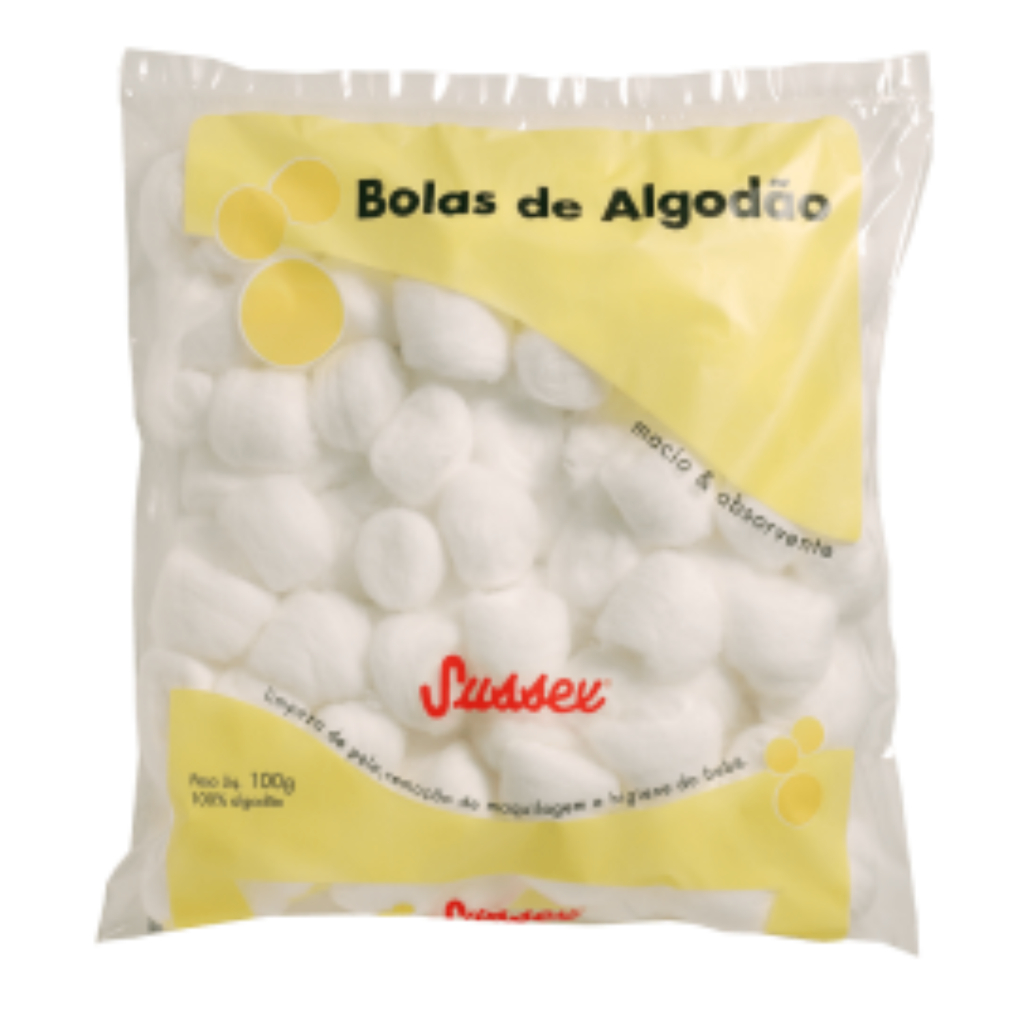 Algodão Sussex 100g Bolas Brancas (Clique e escolha a quantidade)