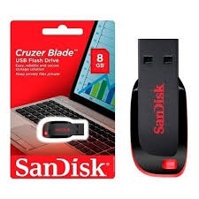 PEN DRIVE SANDISK CRUZER BLADE 8GB USB 2.0