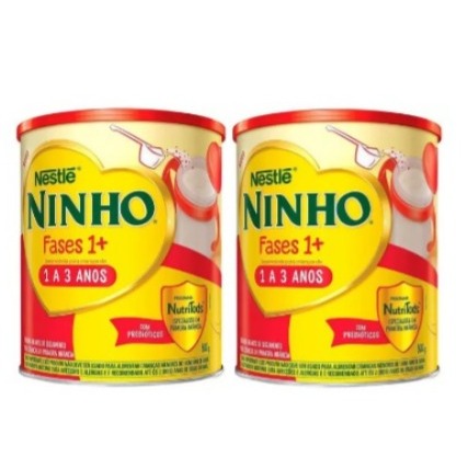 Kit 2x800g NINHO Fases 1+ Composto Lácteo Lata