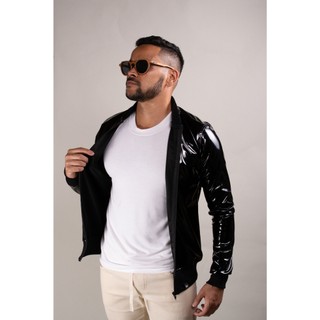 Jaqueta masculina bomber em vinil festa, balada, noite Moda Masculina Estilo Casual