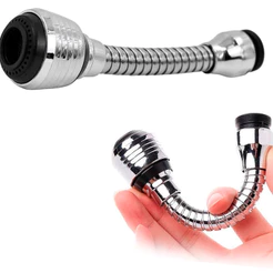 Extensor Flexível De Torneira Pia Adaptador 22mm - 24mm Chuveirinho 360º Bicas Bico Arejador