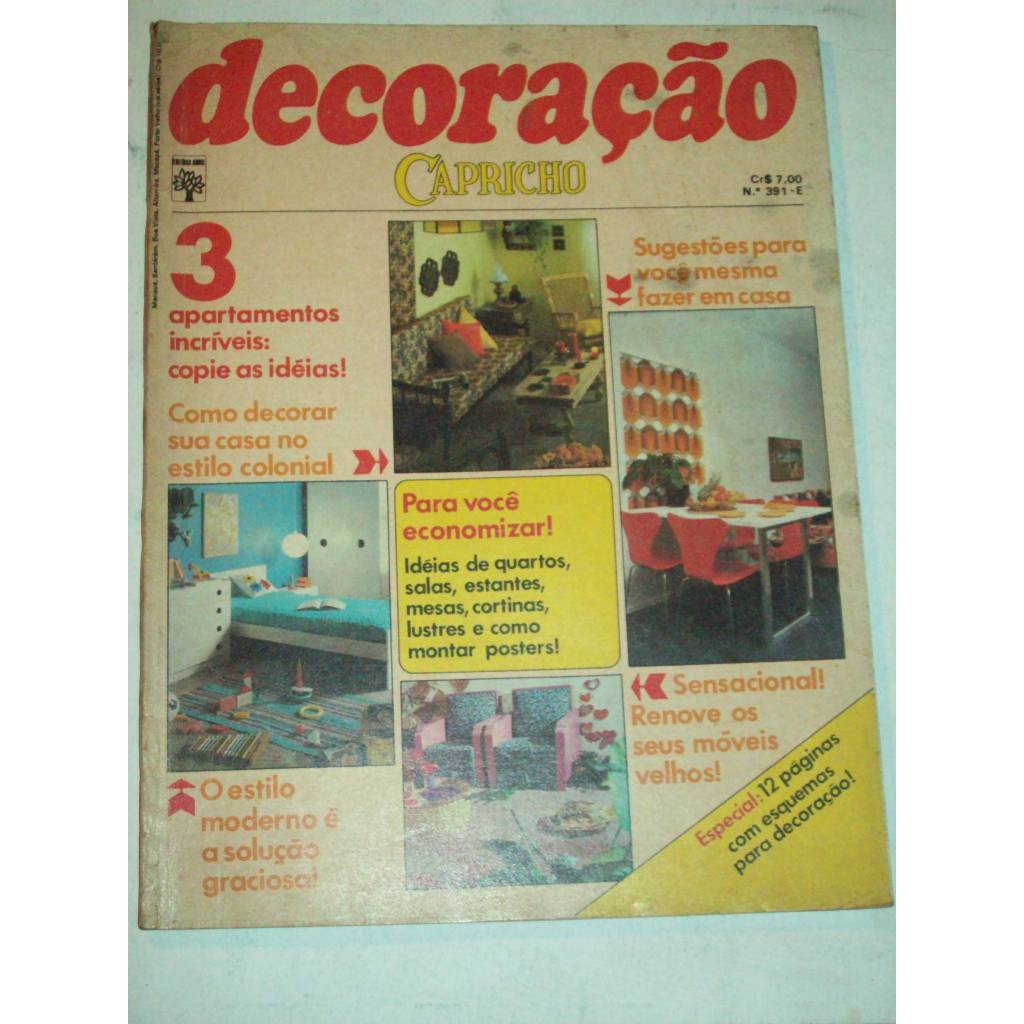 Revista Antiga Decoração Capricho