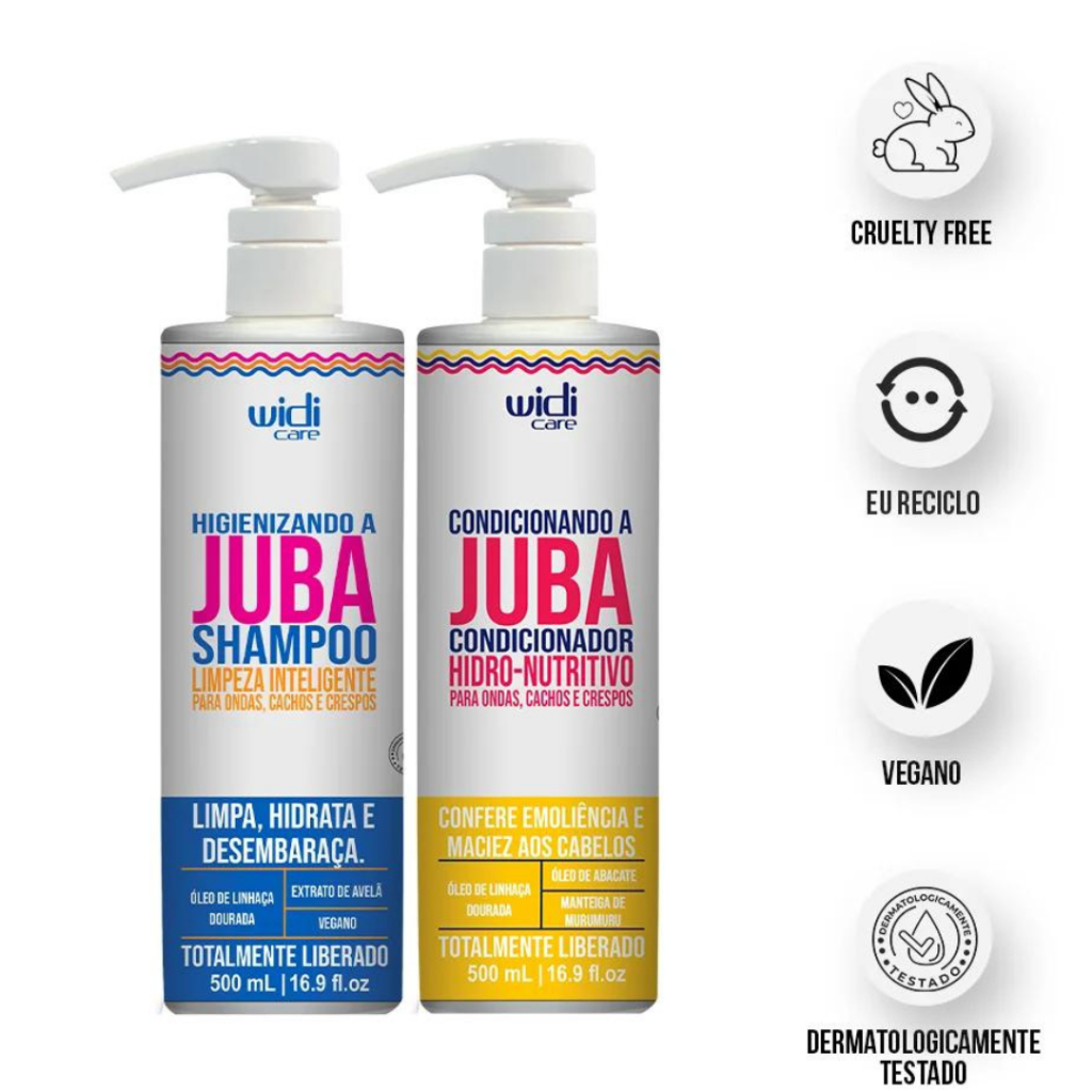 Higienizando E Condicionando A Juba Widi Care 500ml