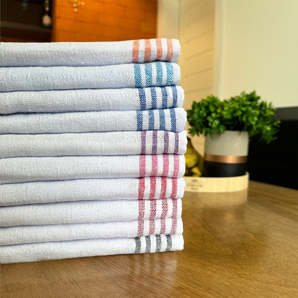 Pano De Prato Luxo Kit com 10 Peças Direto De Fabrica Ultra Absorção