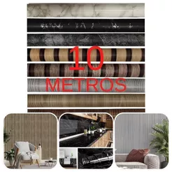 Papel de Parede Decoração 10 METROS x 45CM Adesivo Autocolante Sala Quarto Cozinha Banheiro