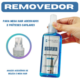 Removedor de Mega Hair de Fita Adesiva e Queratina Mega Lace 140ml em Oferta na Shopee