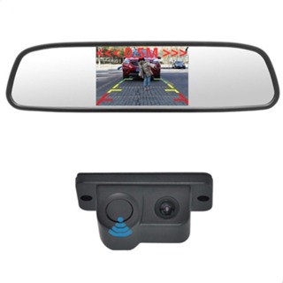 Sensor de Estacionamento com Câmera De Ré e Tela LCD: Sensor Estacionamento Bip de aproximação e Tela Retrovisor LCD com Imagem Distância e Aviso Sonoro em Oferta na Shopee