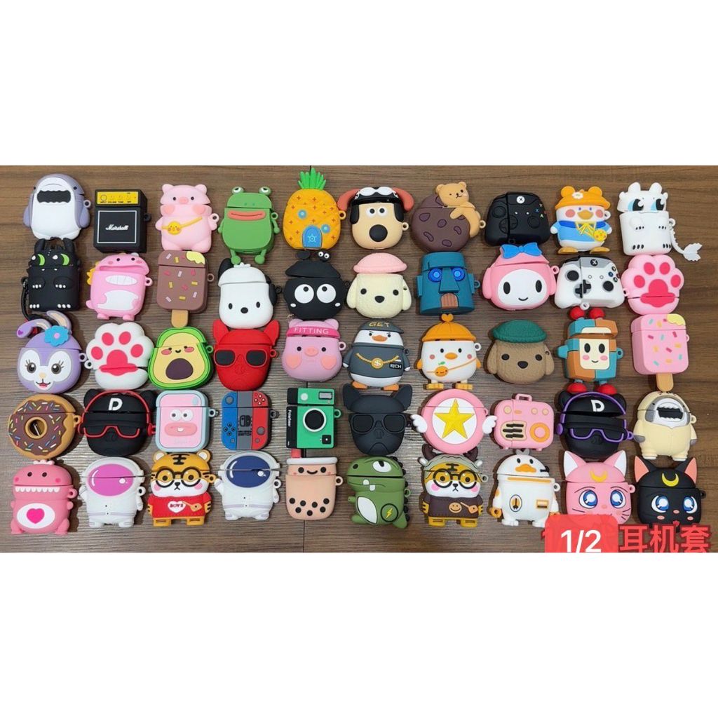 Capinha Fone Apple Airpods 1 e 2 Case i12 TWS Sem Fio Capa Protetora de Silicone