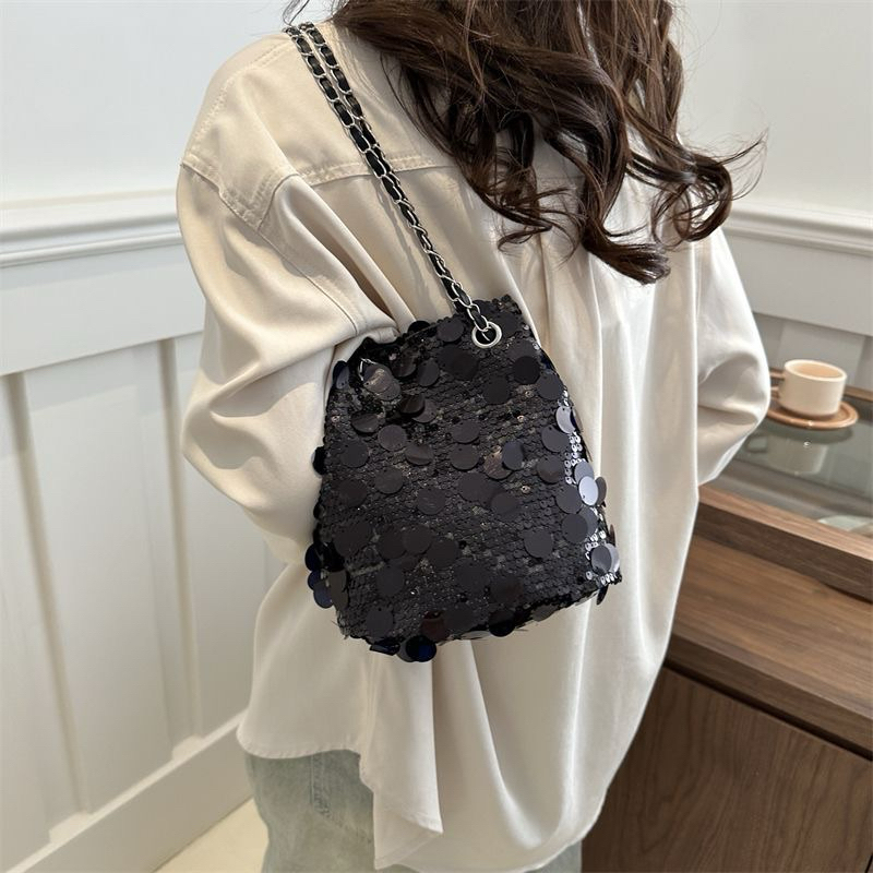 Bolsa Saco Lantejoulas Corrente em Oferta na Shopee