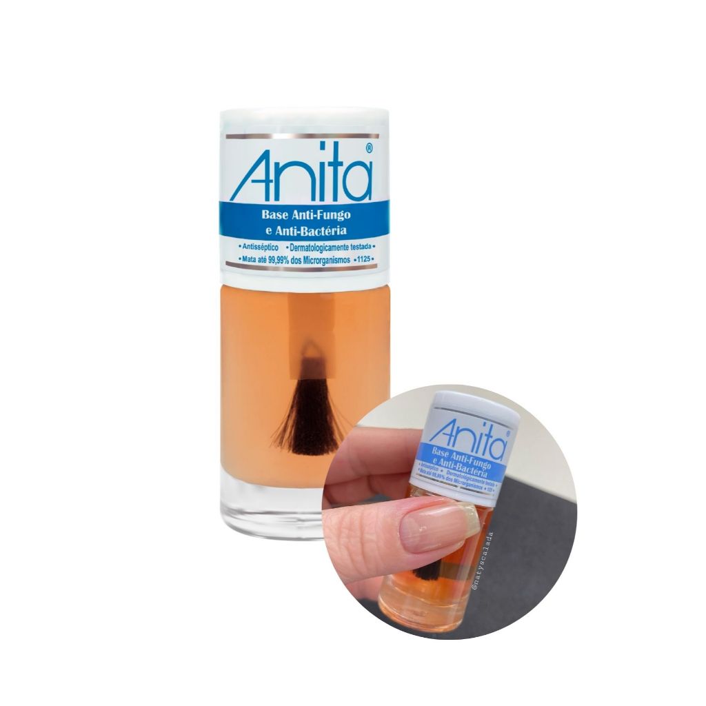 Base Anti Fungo e Anti Bactéria Anita 10ml em Oferta na Shopee