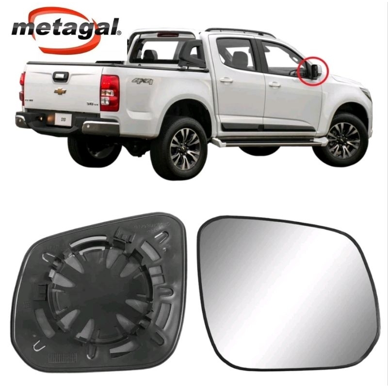 Lente Espelho Retrovisor Original S10 2012 até 2023 (FIXO) Direito