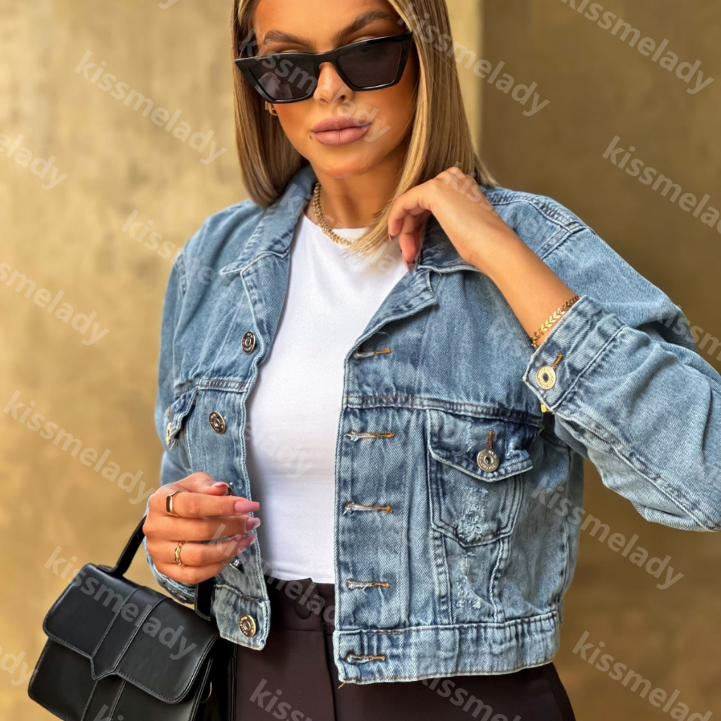 kissmelady 4003 jaqueta jeans feminina casaco blusa casaco bulsas feminina de frio manga l...