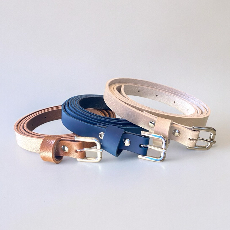 kit com 3 Cintos Feminino Couro Sintético em Oferta na Shopee
