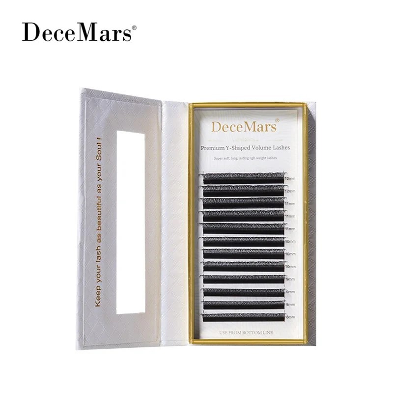 Cilios Decemars YY - 0,07 D Mix / Individuais  - Volume Brasileiro - Preto / Marrom - Original