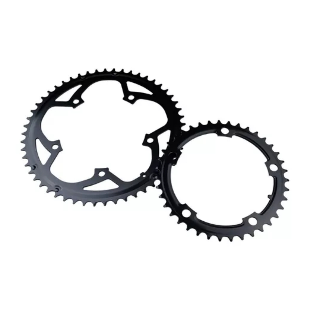 Kit Coroa De Bicicleta Speed 5 Furos Bcd 130 39/53t 5 Furos Bike