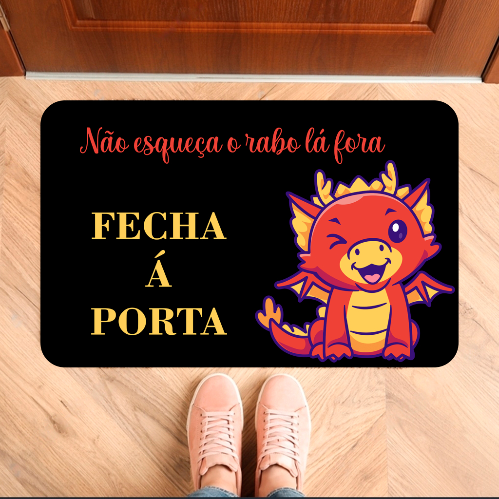 Tapete de Entrada de Porta Antiderrapante Fecha a Porta (Tap 215)