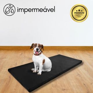 Caminha Almofada Colchonete Pet 90x40x3cm Cama Cachorros Gatos Impermeável Resistente TOP…