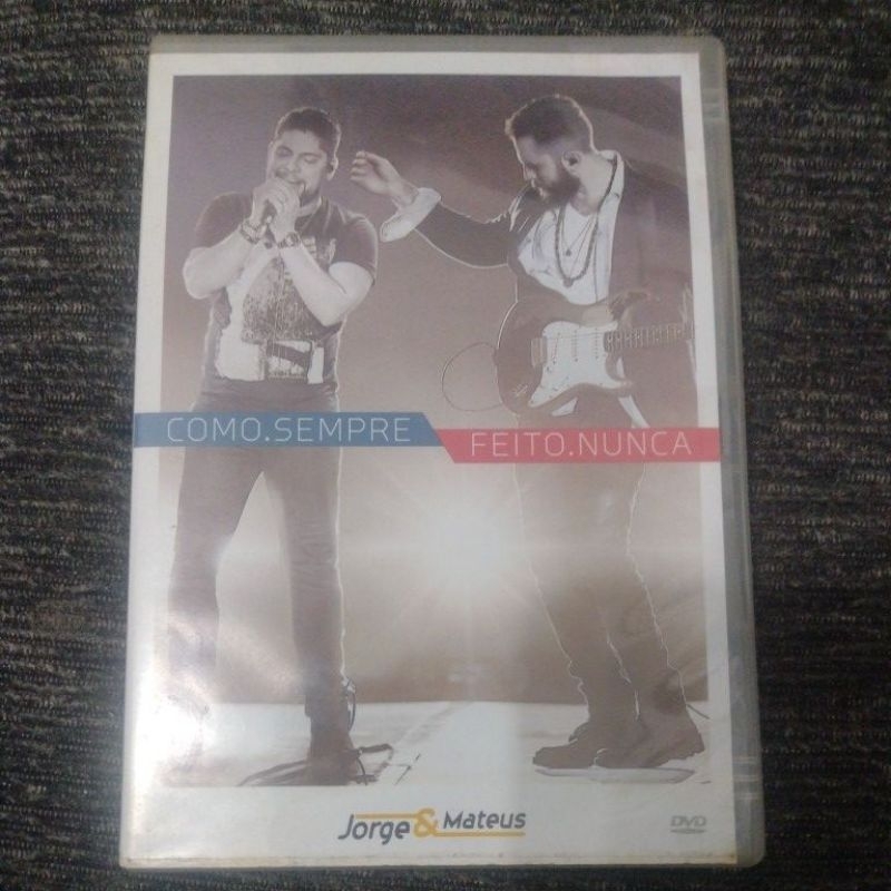 DVD Sertanejo Jorge e Mateus Como.Sempre Feito.Nunca