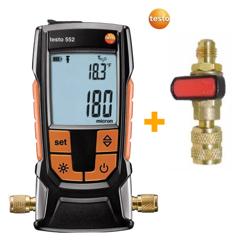 TESTO 552 - Vacuômetro Digital com Bluetooth - 0560 5522