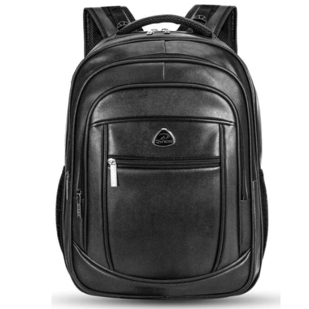 Mochila Bolsa Escolar Couro Sintético Reforçado Impermeável