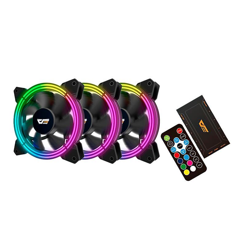 Kit Ventoinhas Aigo DarkFlash CF11-PRO-3IN1-ARGB 3x120mm · foto 2