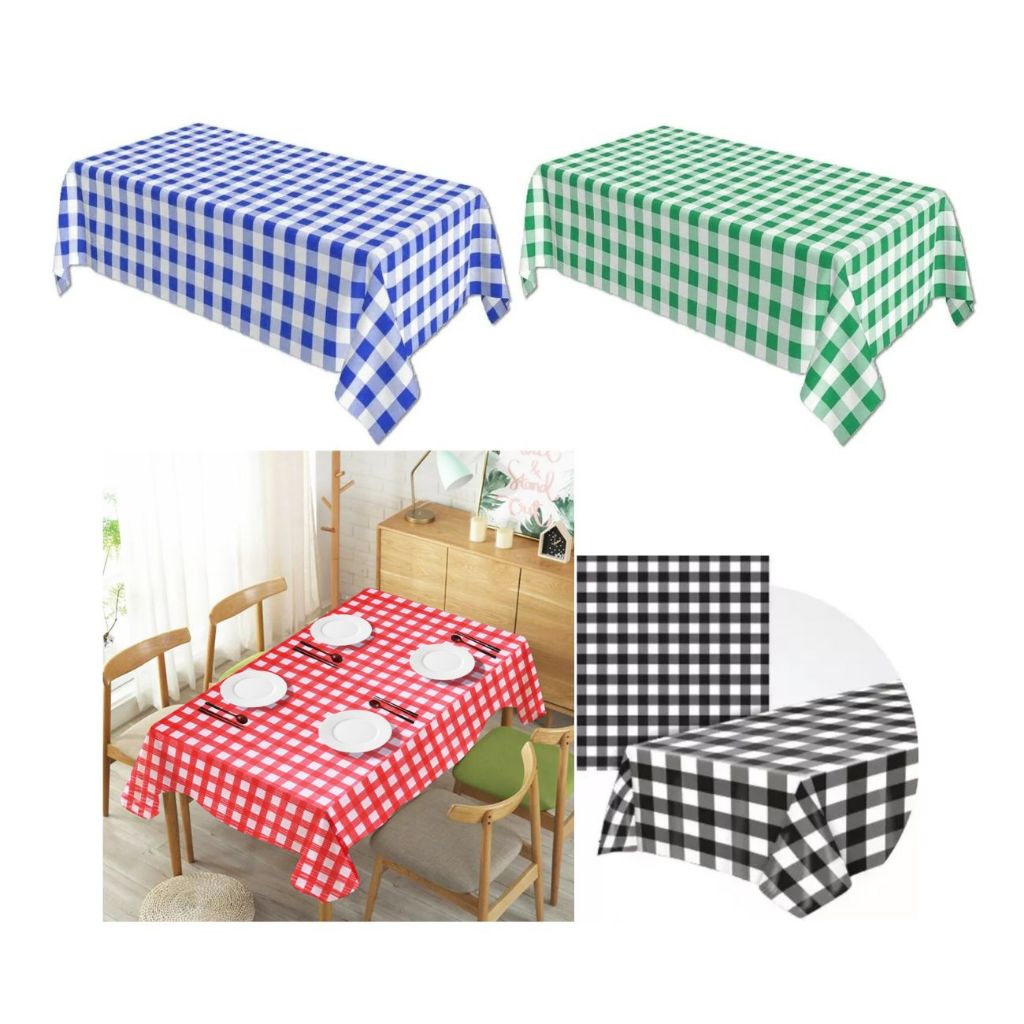 Toalha Plástica Xadrez 1,37x2,74cm Festa Fazendinha - Toalha Mesa Grande Decoração Festa Junina Toalha Festas Boteco em Oferta na Shopee