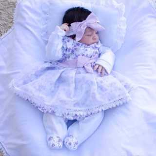 SAIDA de Maternidade Menina LÍVIA LILAS em Oferta na Shopee