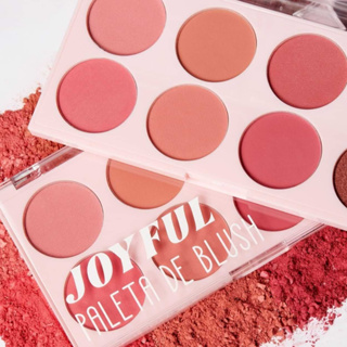 Paleta de Blush 8 Cores Rosado e Pêssego Joyful Luisance em Oferta na Shopee