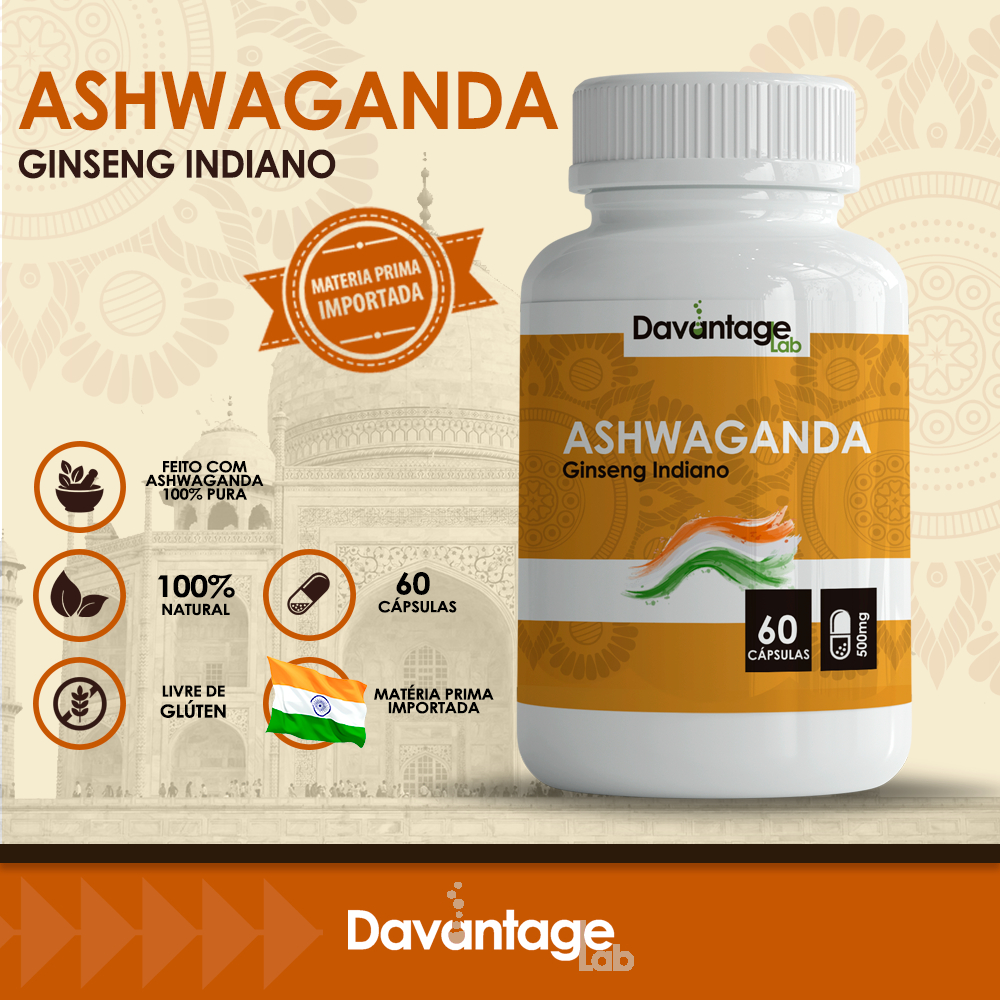 Ashwagandha em Cápsulas - Original Ginseng Indiano  - O VERDADEIRO