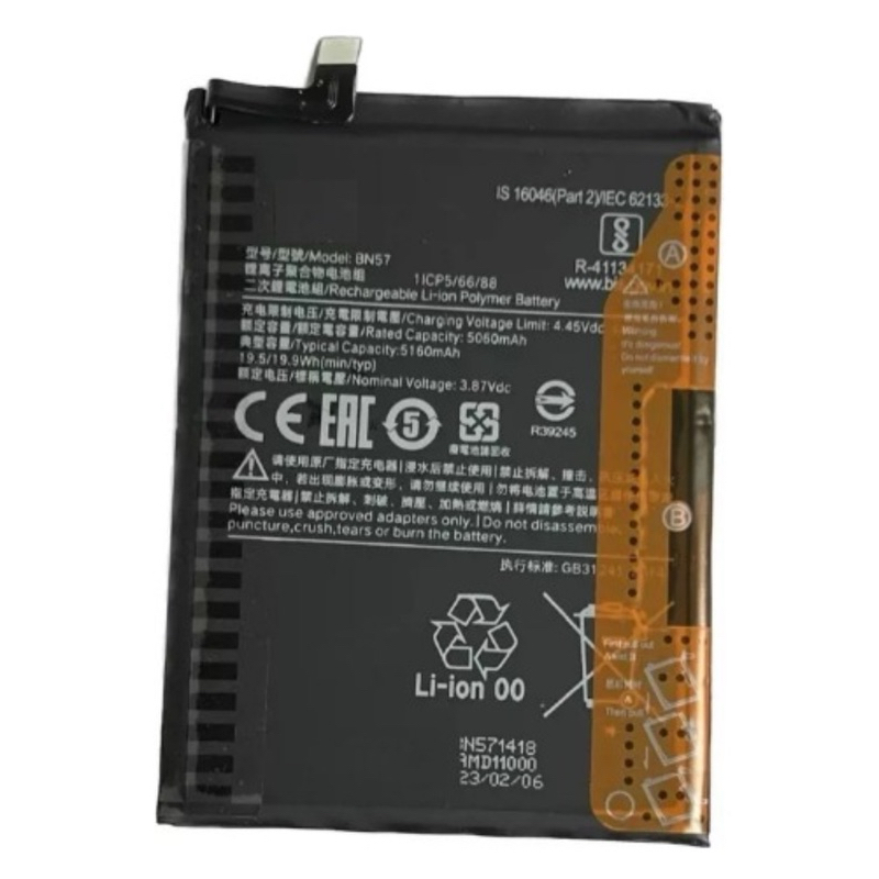 BAT COMPATIVEL PO-CO X3 / PO-CO X3 PRO (BN57) ORI 100% NOVA COM GARANTIA 30 DIAS