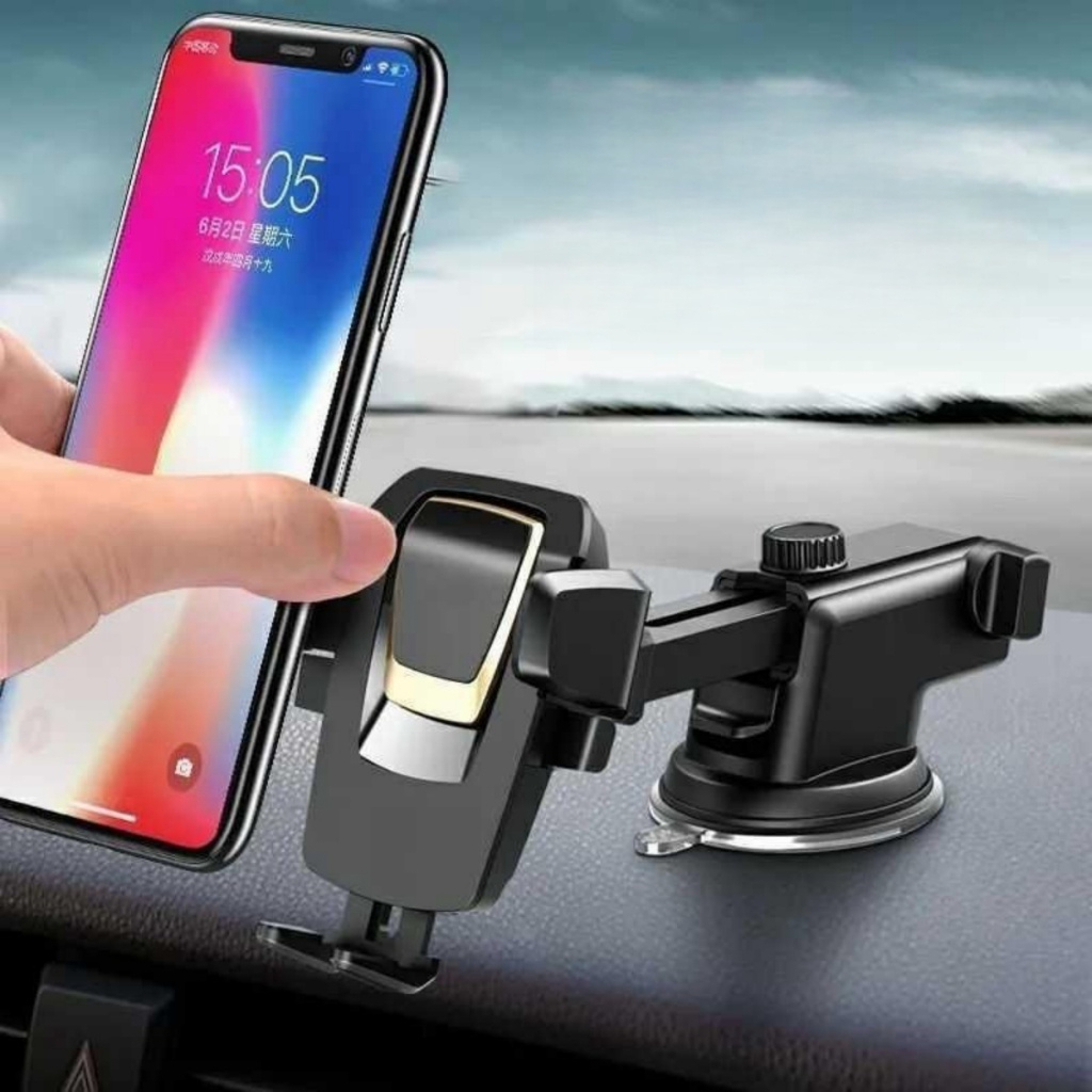 Suporte Veicular Para Celular Seguro E Resistente Para Carro Com Ventosa com sistema de e Ajuste em Oferta na Shopee