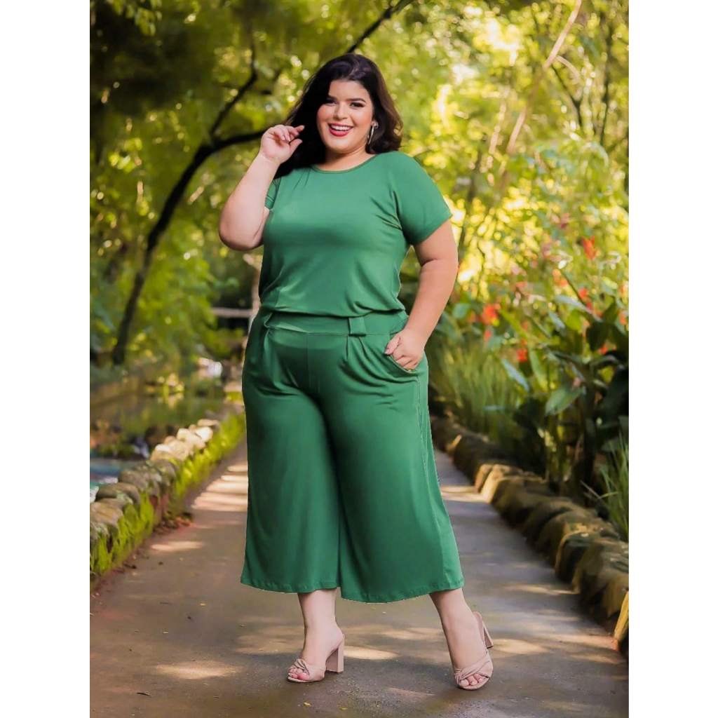 CONJUNTO PANTACURT PLUS SIZE