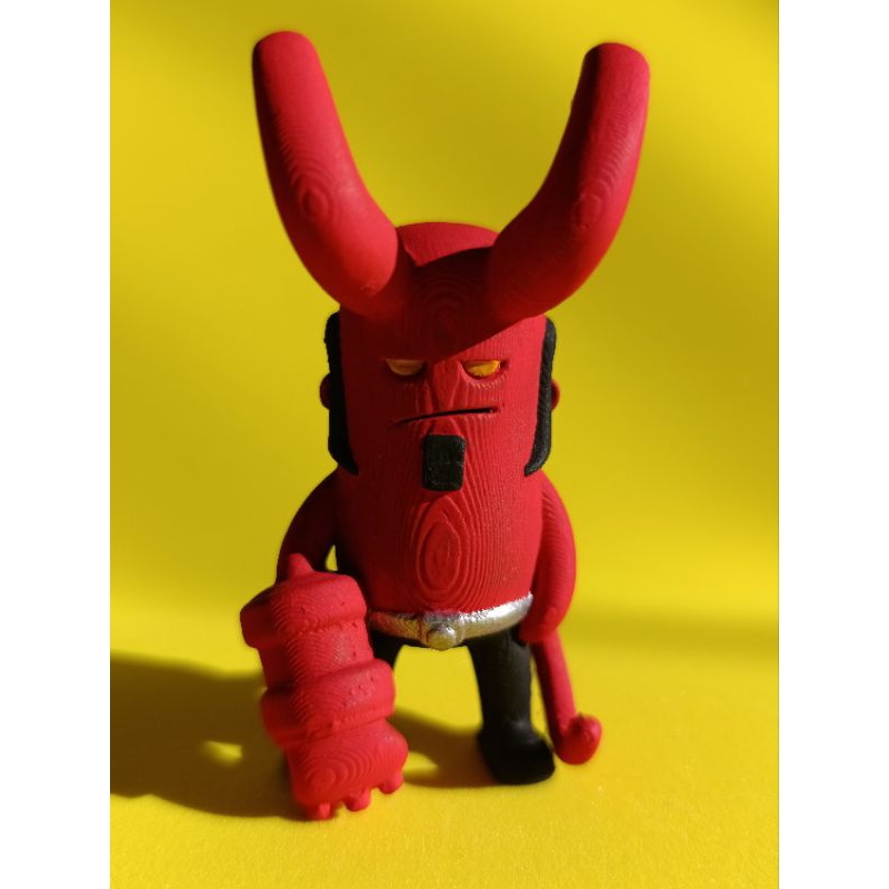 Boneco Colecionável Hellboy Chibi 8cm - Impressão 3D