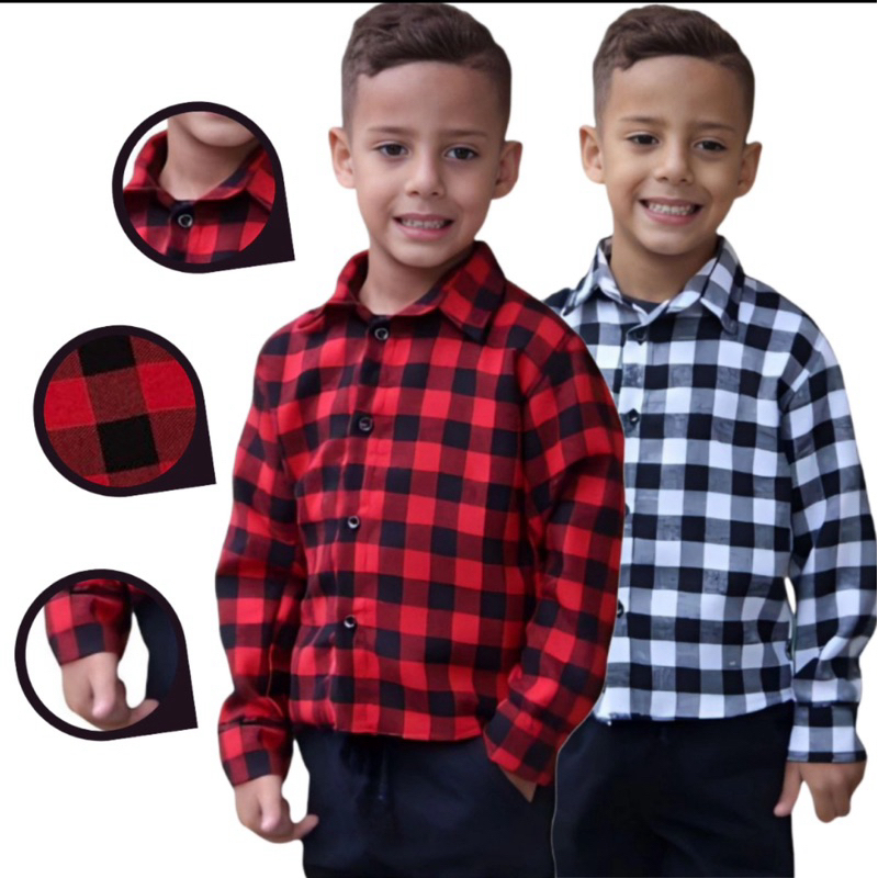 Camisa Xadrez Unisex / Xadrez infantil/ Xadrez Juvenil/ Festa Junina - ENVIO IMEDIATO !!