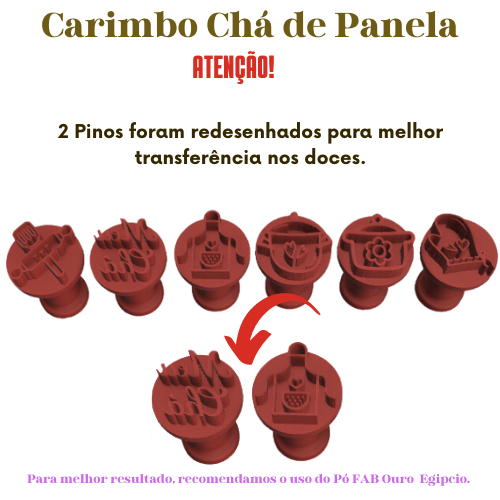 Carimbo Para Brigadeiro Modelo Chá de Panela